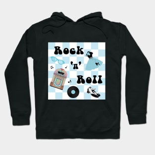 Rock n Roll Blue Hoodie